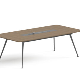 Conference Table / Meeting Table (MY-01H24) Teak & Charcoal Grey