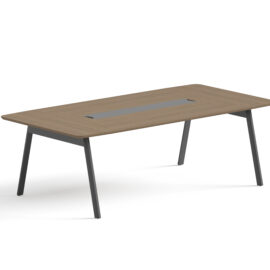 Conference Table / Meeting Table (MY-03H24) Teak & Charcoal Grey